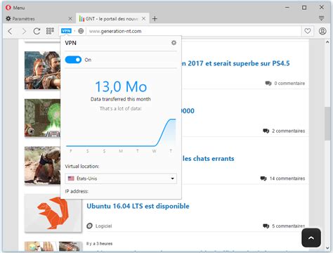 Opera Int Gre Nativement Un Client Vpn Gratuit