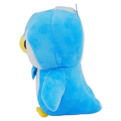 Pingüino De Peluche Azul Con Moño 19 Cm Altura Puuf