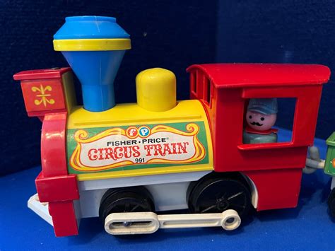 Vintage Fisher Price Circus Train Set 991 - Etsy