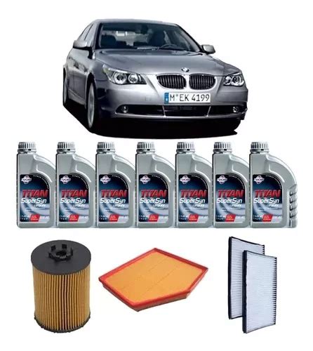 Kit Troca De Óleo Fuchs 5w40 Para Bmw 550i 4 8 2006 Á 2009 Frete grátis