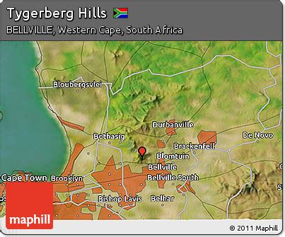 Free Satellite 3D Map of Tygerberg Hills