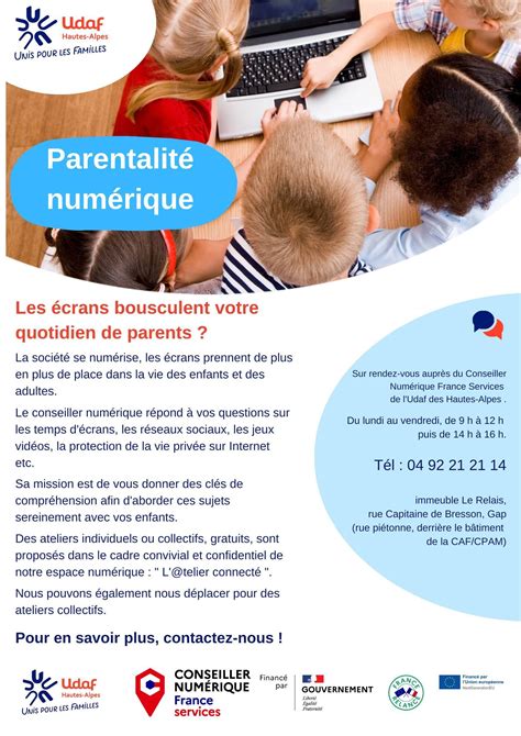 Soutien à la parentalité numérique Udaf 05 Hautes Alpes