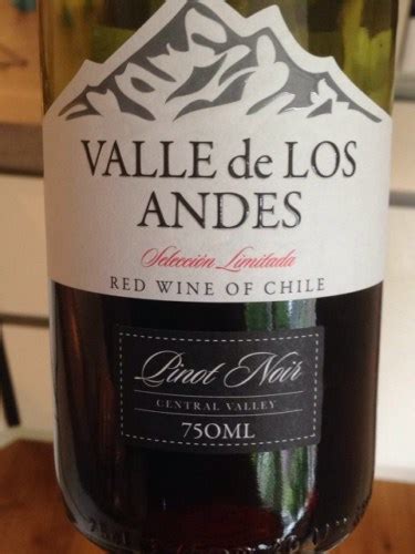 Valle De Los Andes Seleccion Limitada Pinot Noir Vivino US