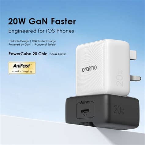 Oraimo W Gan Faster Charge Wall Charger Kit