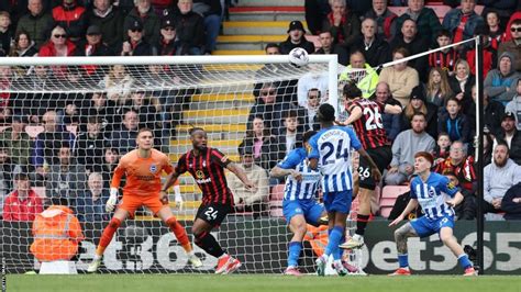 Bournemouth 3 0 Brighton Cherries Reach Club Record Premier League