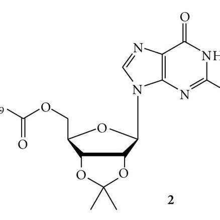 Structures of the two guanosine derivatives 1 and 2. | Download ...