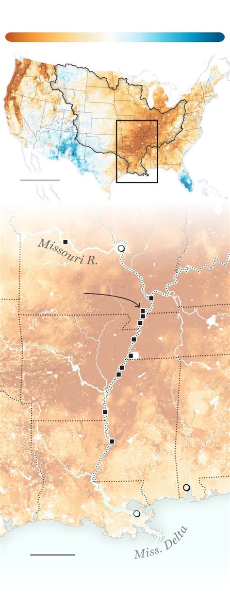 Mississippi River water levels plummet to historic lows due to drought ...