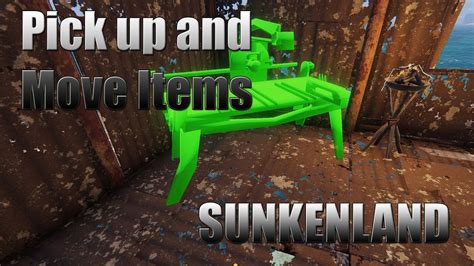 How To Move Items In Sunkenland Sunkenland Tips Tricks Youtube