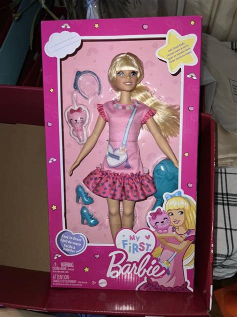 Barbie My First Barbie Doll With Blonde Hair And Kitten Macy S