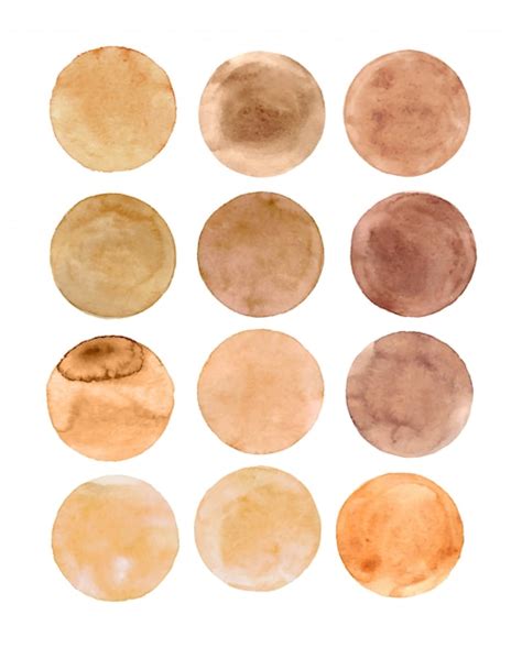 Brown Circles Premium Vector