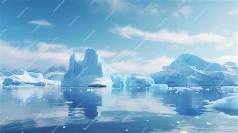 Premium AI Image | Arctic Iceberg Landscape Nature Background