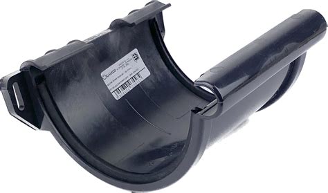 Łącznik pcv rynny dachowej 130mm GALECO PVC grafit RE130 A LA G