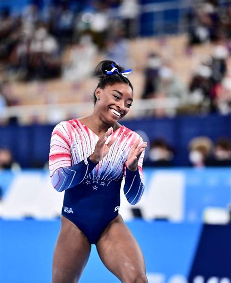 Simone Biles Team Usa In Gymnastics 2021 Tokyo Summer Olympics Olympic Gymnastics Simone