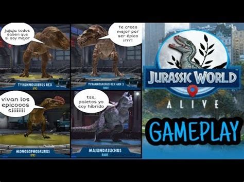 Jurassic World Alive Tenemos Al T Rex Pico Y Al H Brido