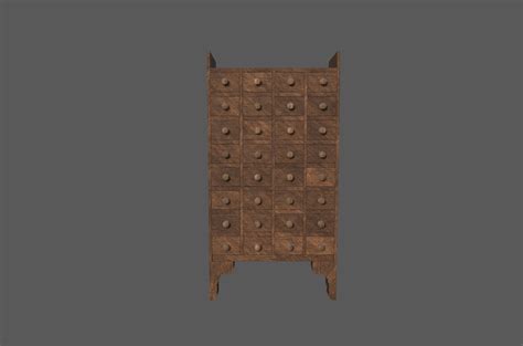 Medieval Dresser 3d Model 10 Fbx Obj Free3d