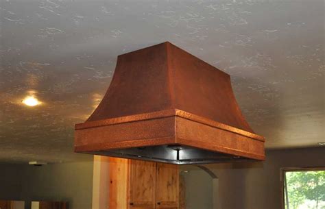 Custom Copper Island Range Hood “Grant Creek” | Mountain Copper Creations