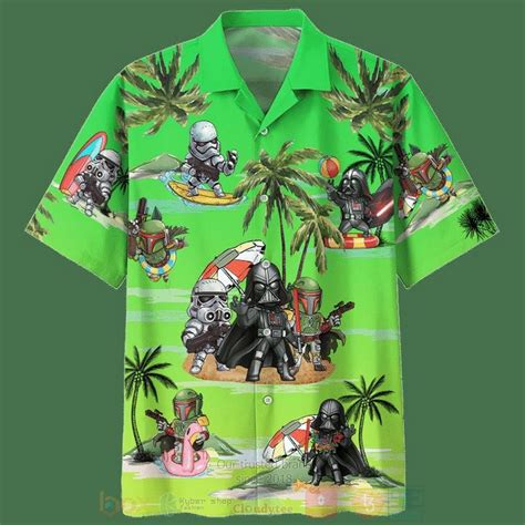 Darth Vader Summer Time Short Sleeve Hawaiian Shirt Homefavo