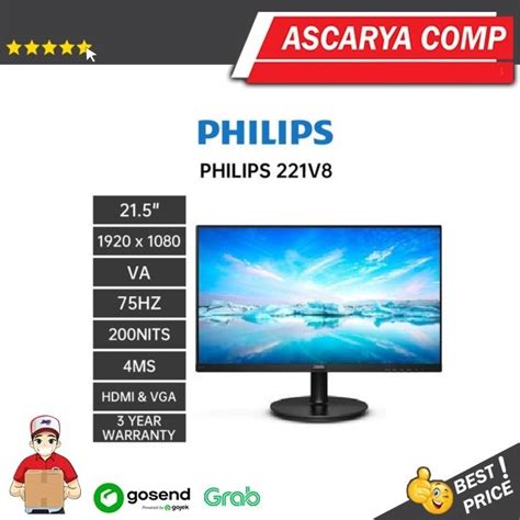 Jual Monitor Led Philips V A P Vga Hdmi Speaker Hz Vesa