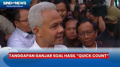 Ganjar Pranowo Tanggapi Santai Hasil Quick Count Sindo Pagi