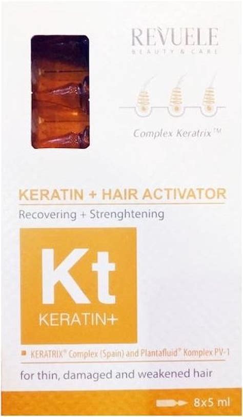 Revuele Keratin Ampoules Hair Restoration Activator 8 X 5ml