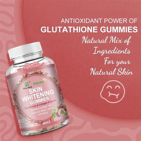 Skin Whitening Gummies With Glutathione And Collagen Ginax Store