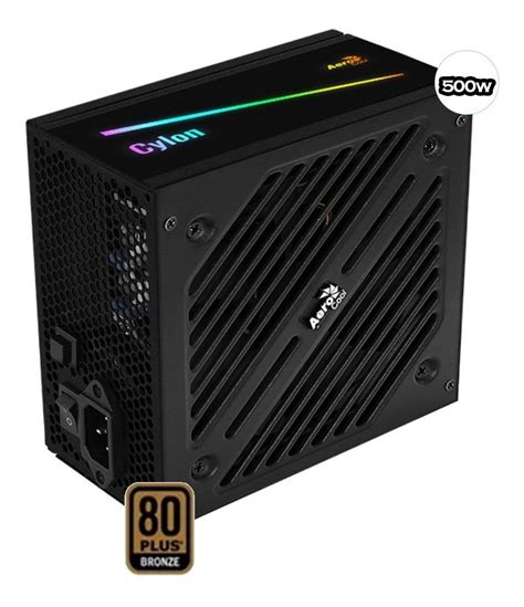 Fuente Certificada W Aerocool Cylon Rgb Plus Bronze Pc Registrada