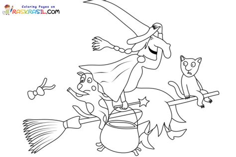 Room On The Broom Coloring Pages