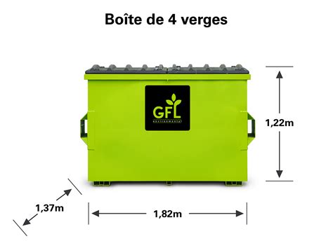 Conteneur De Recyclage Mixte De 4 Verges Gfl Environmental Inc