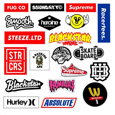 Jual STIKER BRAND DISTRO BISA PILIH GRAFTAC HYPEBEAST LOCALBRAND