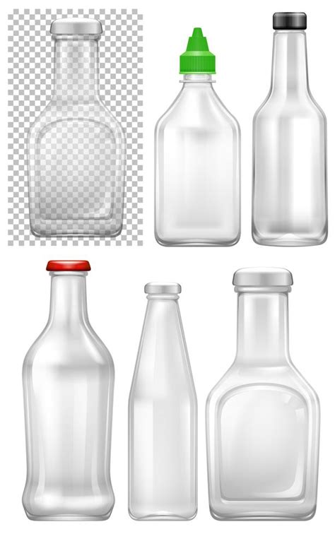 Set Of Empty Bottle 606179 Vector Art At Vecteezy