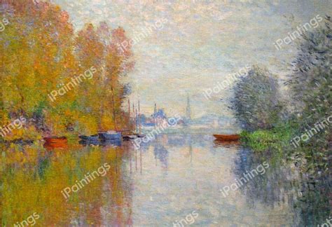 An Autumn Day On The Seine At Argenteuil Painting By Claude Monet