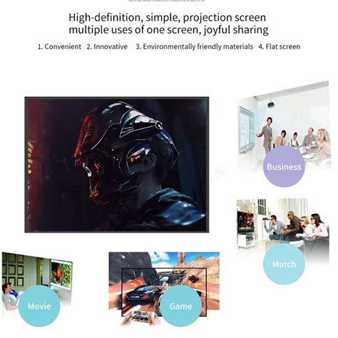 projector screen Projector Screen 150 inch 16:9 Foldable Portable ...