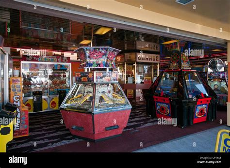 Seaside Seafront Amusement Arcade Uk Stock Photo Alamy