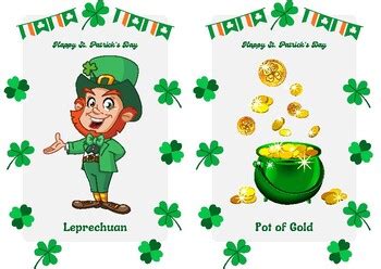 St Patricks Day Flash Cards By Tutorific TPT