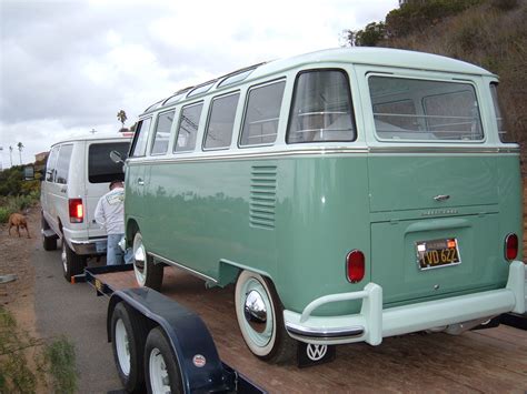 1963 VW 23 Window Bus rear view - Vintage Volkswagen Restoration