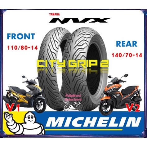 100 ORIGINAL Michelin City Grip 2 For Nvx Aerox 155 110 80 14 120