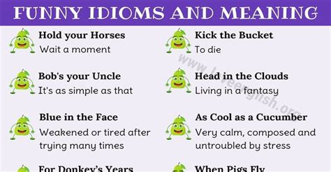 Funny Idioms List Of 25 Best Funny Idioms You May Not Know 60 Off