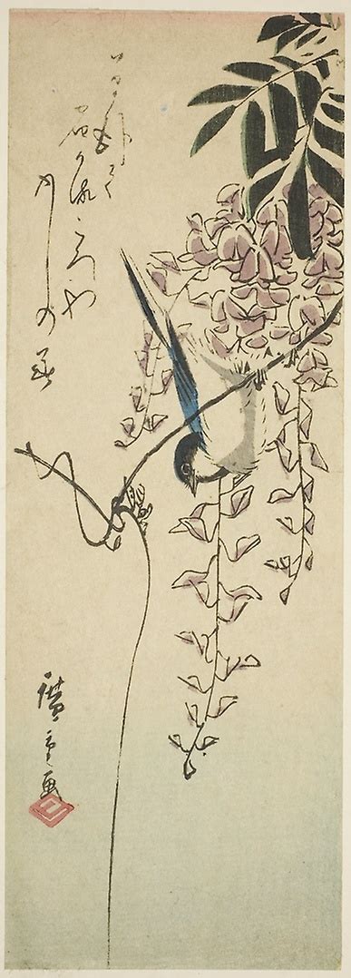 Aic Asian Art On Twitter Utagawa Hiroshige Bird On Wisteria