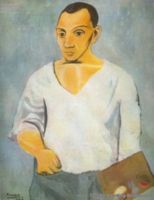 Pablo Picasso Self Portrait Reproduction Painting Reproduktion