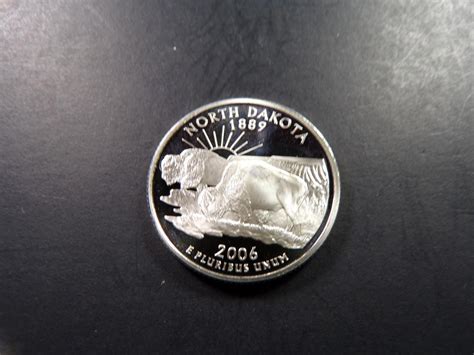 Sold Price S Proof Silver Atb North Dakota Washington Quarter