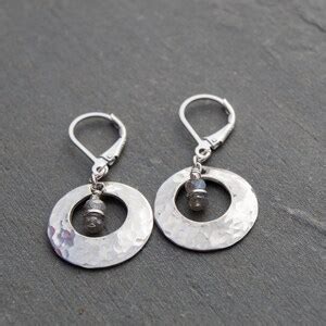 Sterling Silver Open Circle Earrings Solid Sterling Silver