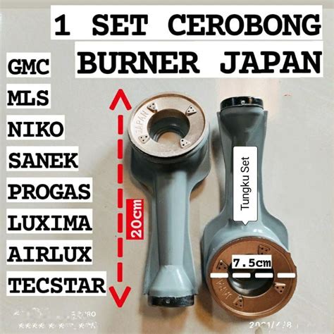 Jual Tungku Kompor Gas Umum Set Aloy Burner Set Progas Niko