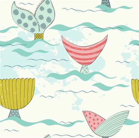 Cute Mermaids Royalty Free Vector Image Vectorstock