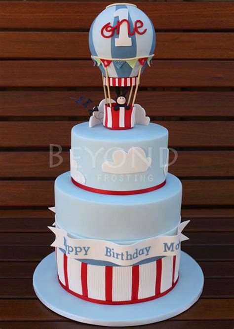 Hot Air Balloon 1st Birthday Cake Decorated Cake By CakesDecor