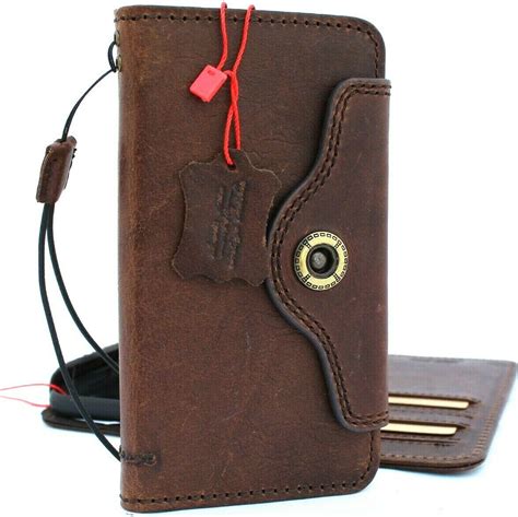 Genuine real luxury oiled leather Case for iPhone 11 vintage cover ...