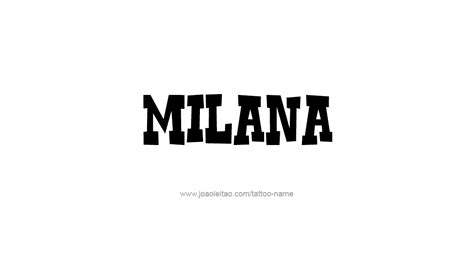 Milana Name Tattoo Designs | Name tattoo, Name tattoo designs, Name tattoos