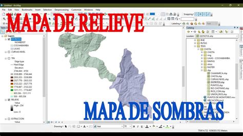 Como Crear Un Mapa De Sombras O Mapa De Relieve En Arcgis Youtube