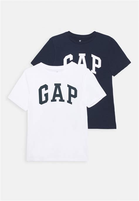 Gap Logo Tee 2 Pack T Shirt Med Print Multi Coloured Flerfärgad