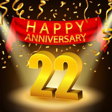 22 Years Anniversary Stock Vectors Royalty Free 22 Years Anniversary