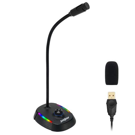 Buy Soulion USB Microphone with Mute Knob, Omnidirectional Noise ...